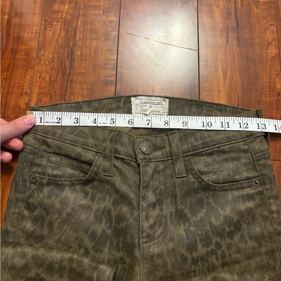 Current/Elliott Women's Ankle Skinny Coated Jeans Army Dirty Paws size 23 - Picture 12 of 15